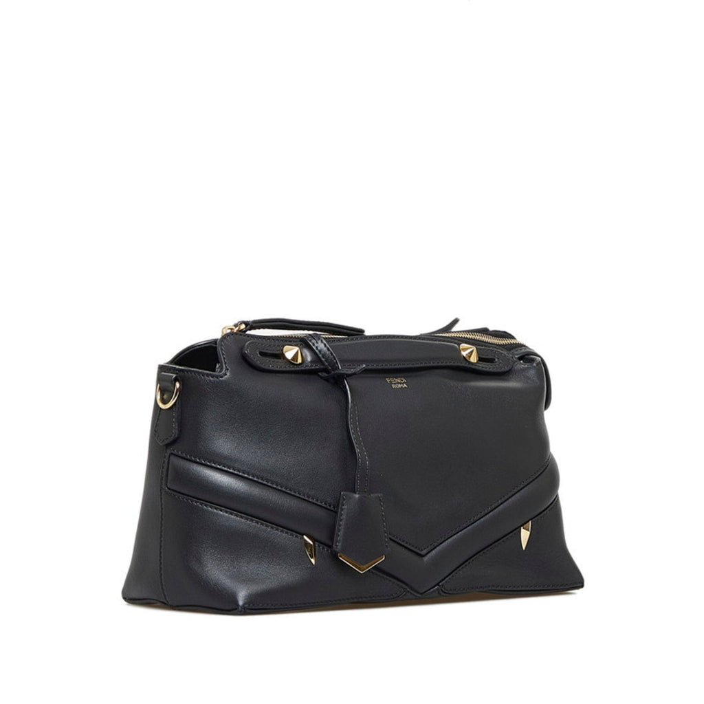 FENDI visor way medium monster eye handbag shoulder bag 8BL124 black leather ladies