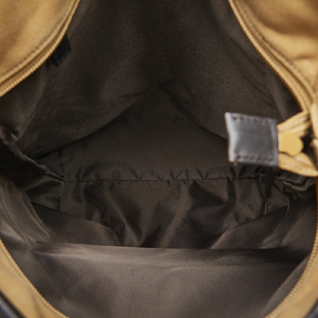 GUCCI tote bag 28892 brown black canvas leather ladies