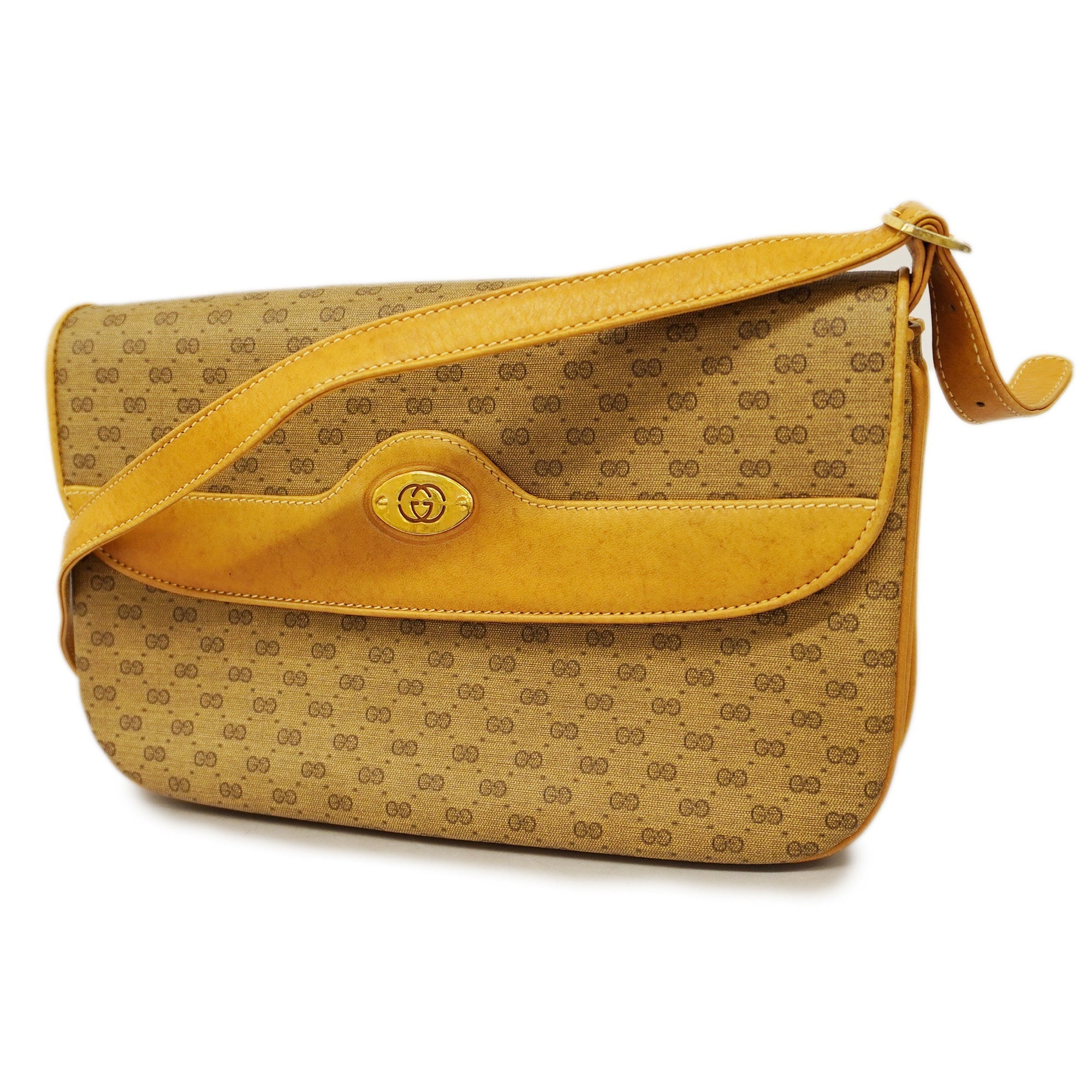 GUCCI  Micro GG Micro GG 004 106 0024 Women's Shoulder Bag Beige