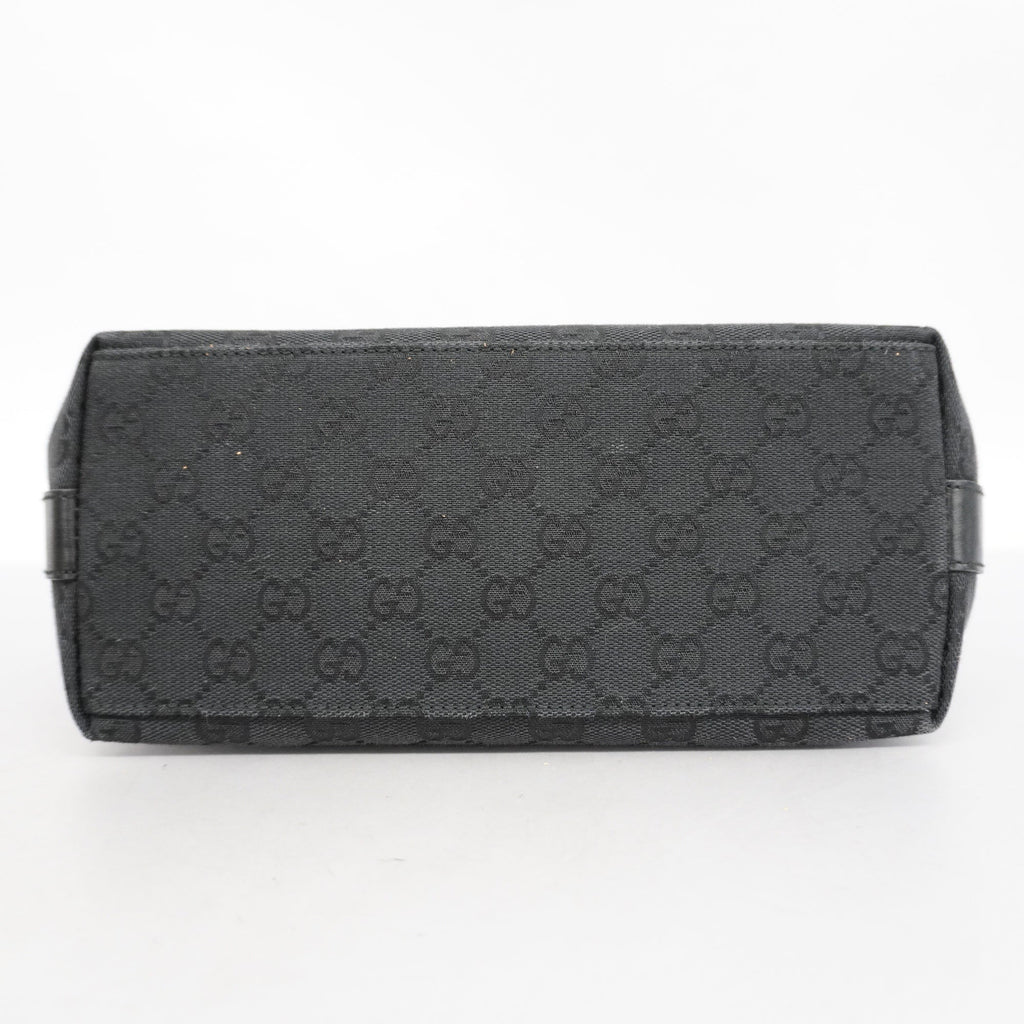 GUCCI  000 0602 Women's GG Canvas Hand Bag Black