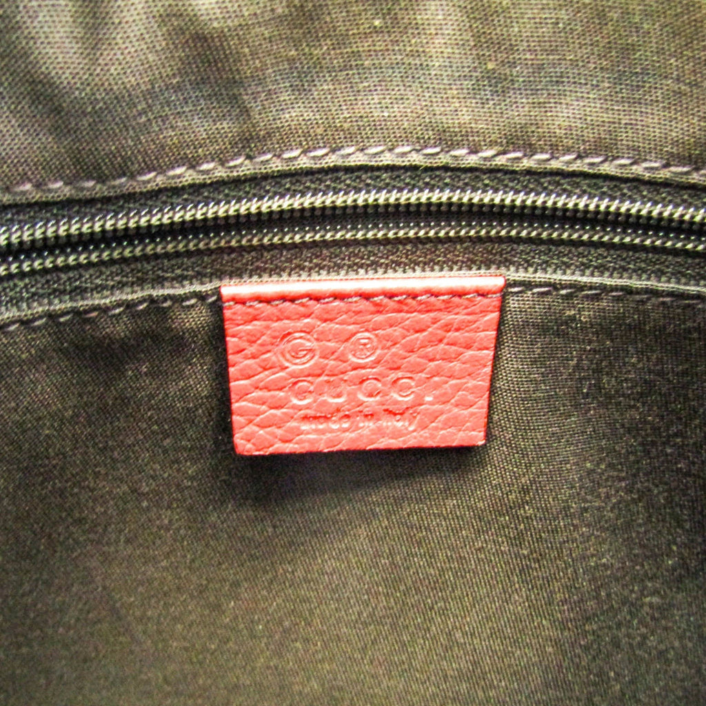 GUCCI Interlocking G 339553 Women's Leather Shoulder Bag Light Red