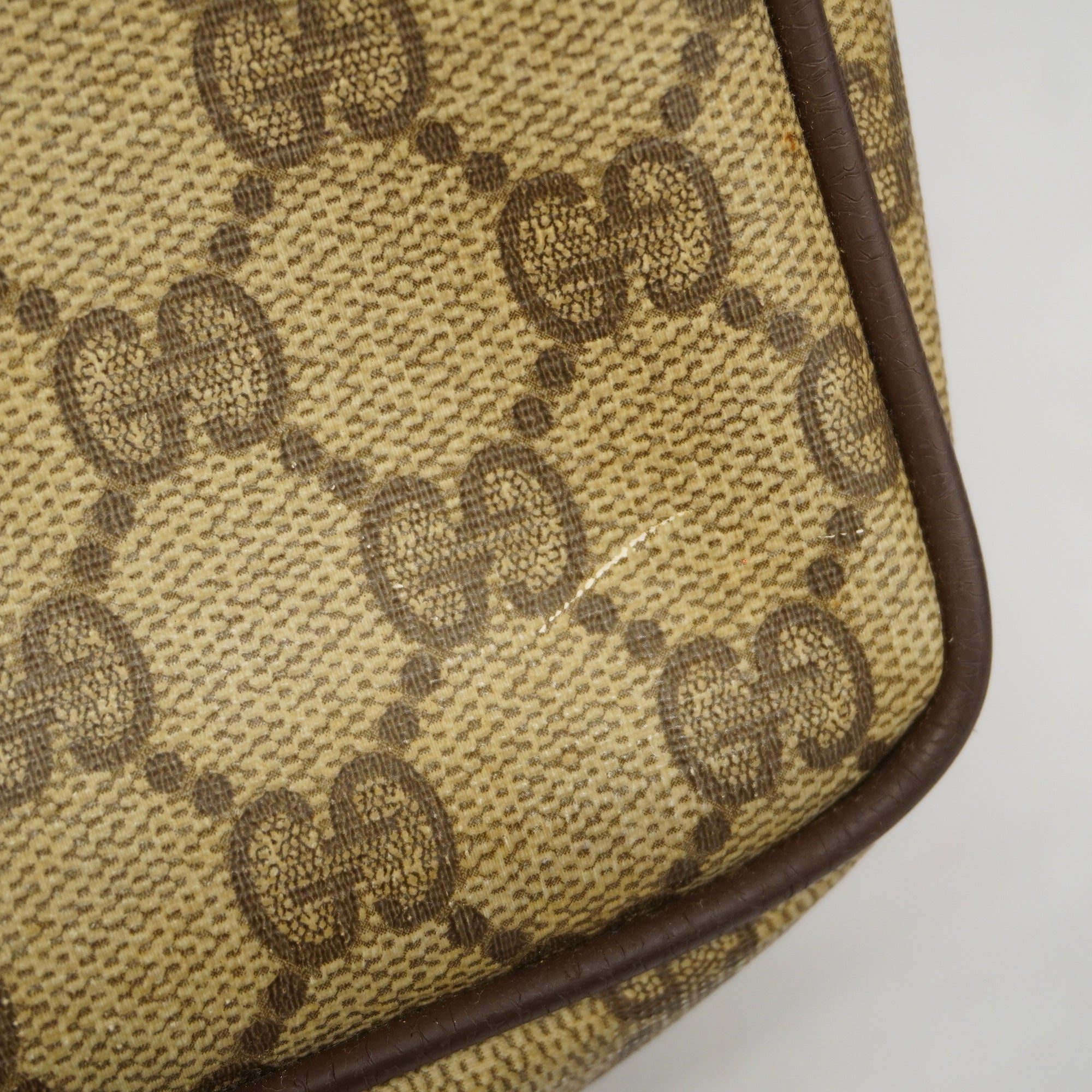 GUCCI  Clutch Bag 89.01.044 Women's GG Supreme Clutch Bag Beige,Brown
