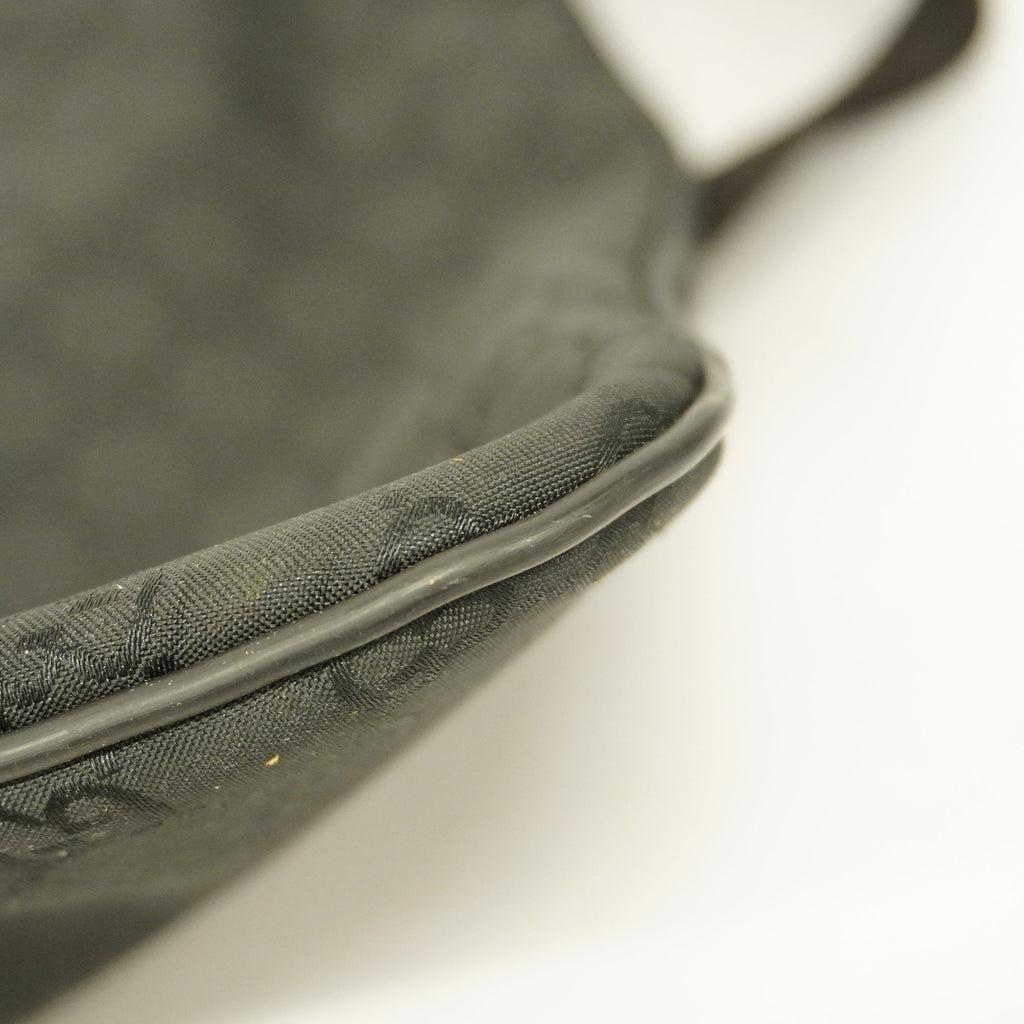 GUCCI  Shoulder Bag GG Nylon 190628 Women's Nylon,Leather Shoulder Bag Black