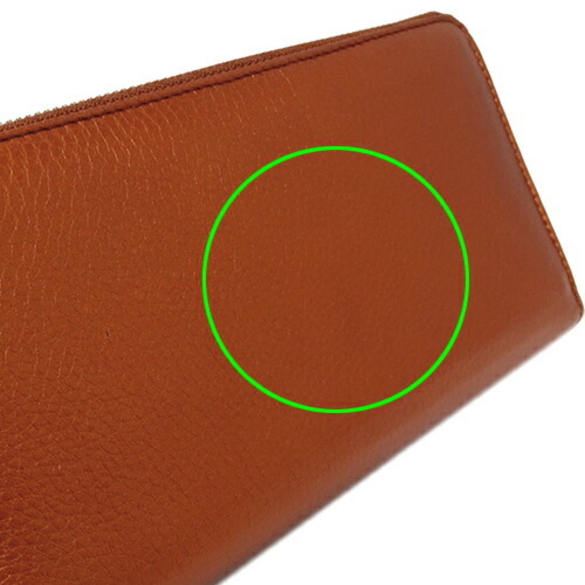 GUCCI Wallet Women's Long Soho Leather Orange 308280 Metallic Tassel Round