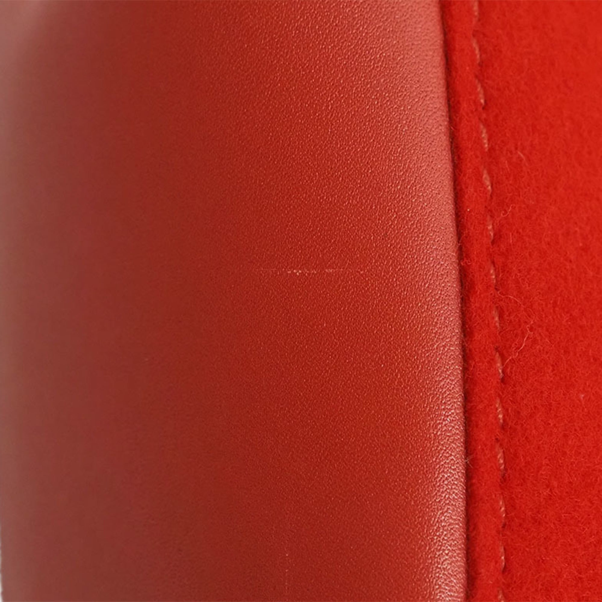 GUCCI Bamboo Handbag 002/1061 Red Ladies