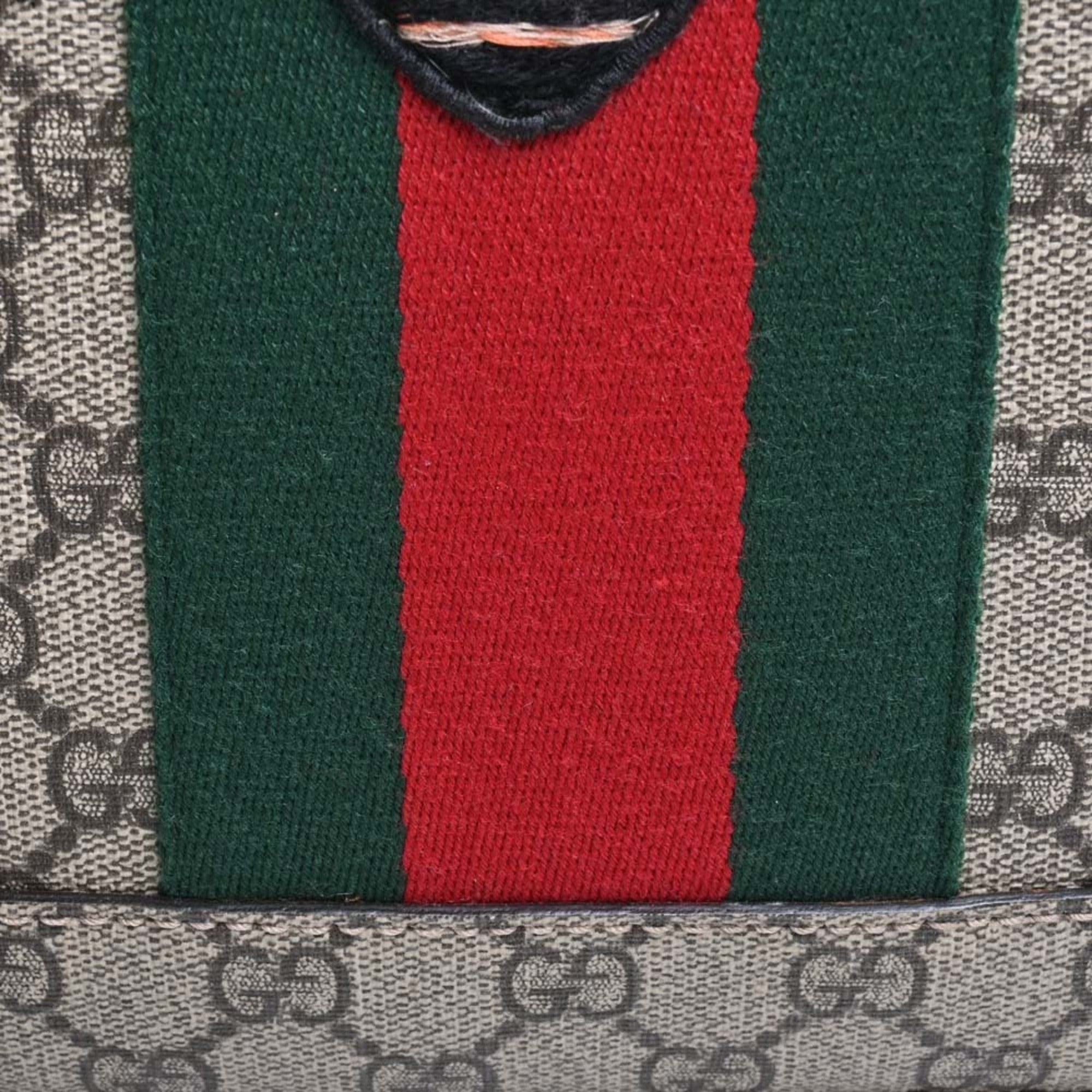 GUCCI GG Supreme Animalier Backpack Rucksack 442892 Beige Women's