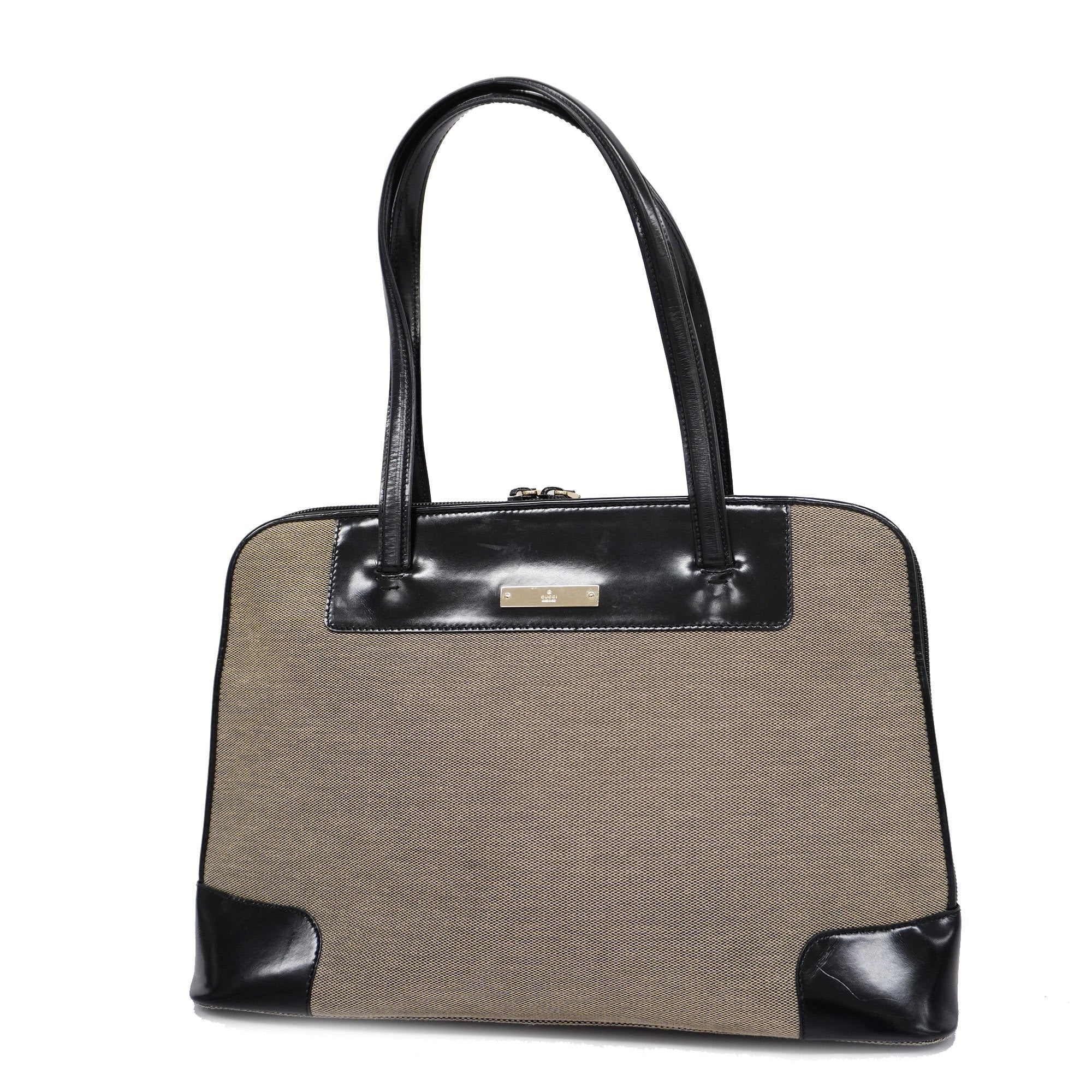 GUCCI  Handbag 0021122 Women's Canvas,Leather Handbag Navy