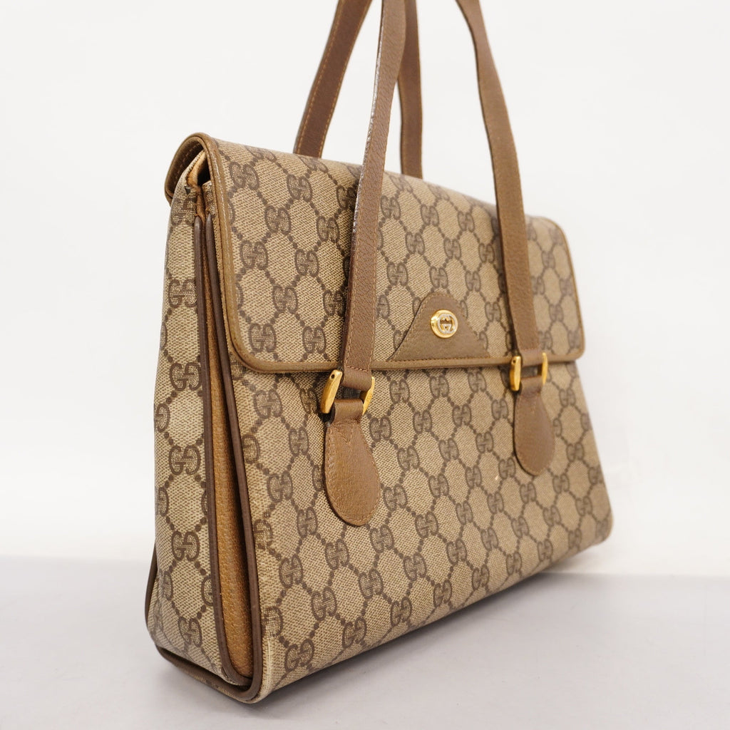 GUCCI  GG Supreme 116 02 080 Women's Handbag Beige,Brown