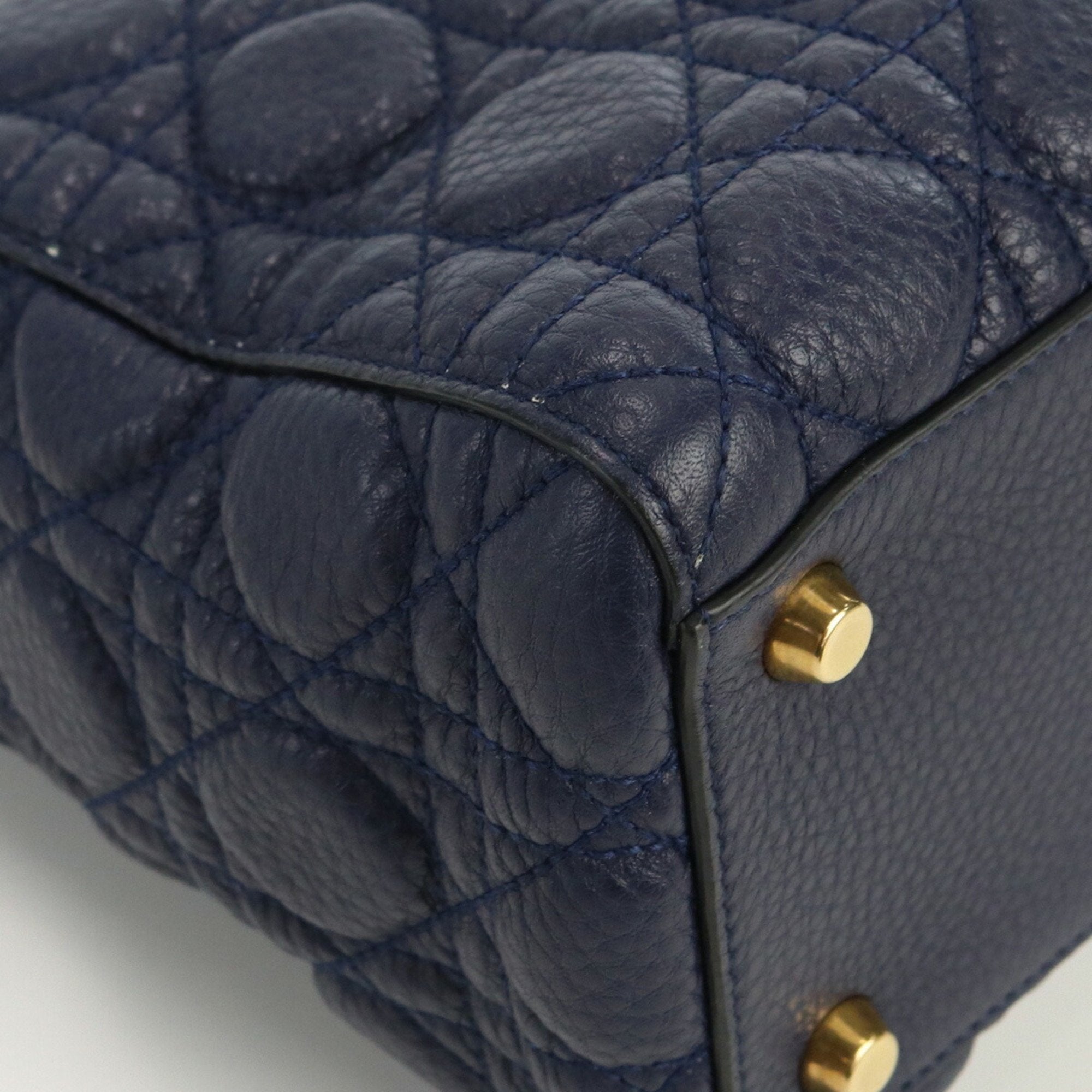 CHRISTIAN DIOR Lady Medium Canage Handbag Lambskin Women's