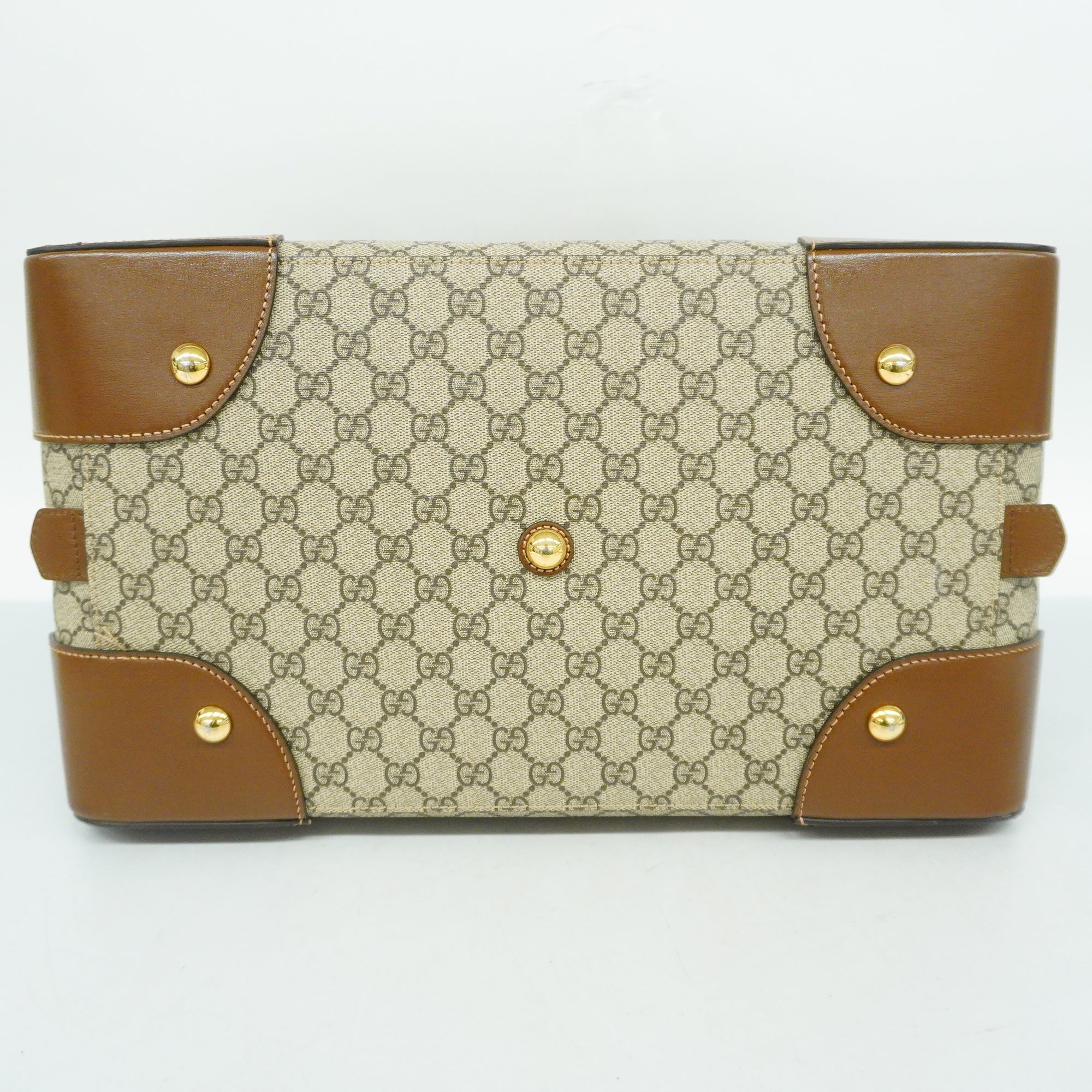 GUCCI  Interlocking G 322055 Unisex GG Supreme Boston Bag Beige,Brown