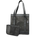 GUCCI  002 1705 0405 Women's Mesh,Leather Tote Bag Black