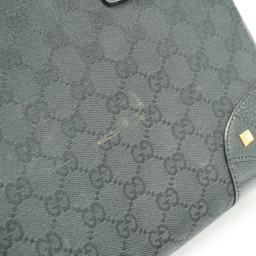 GUCCI  GG Canvas Handbag 120895 Women's Black
