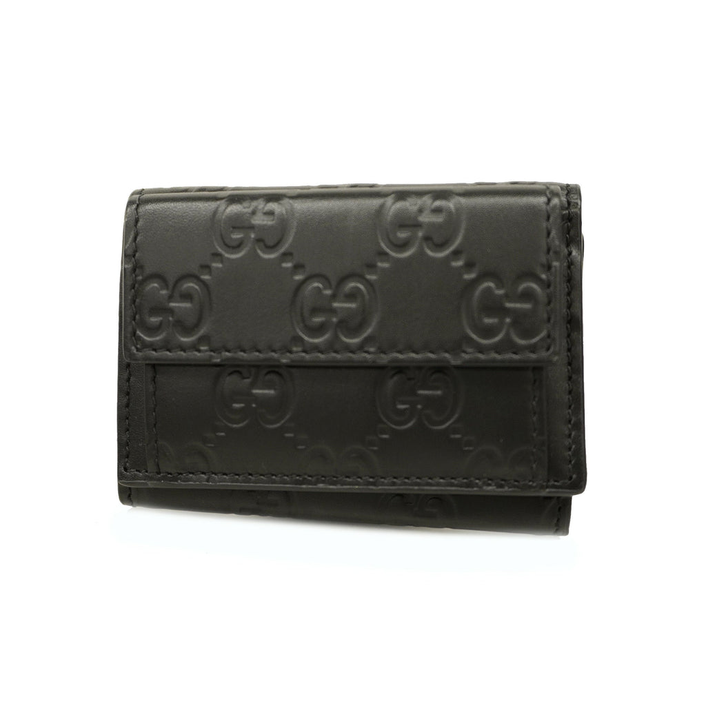 GUCCI  Tri-fold Wallet  Sima 547070 Leather Wallet [tri-fold] Black