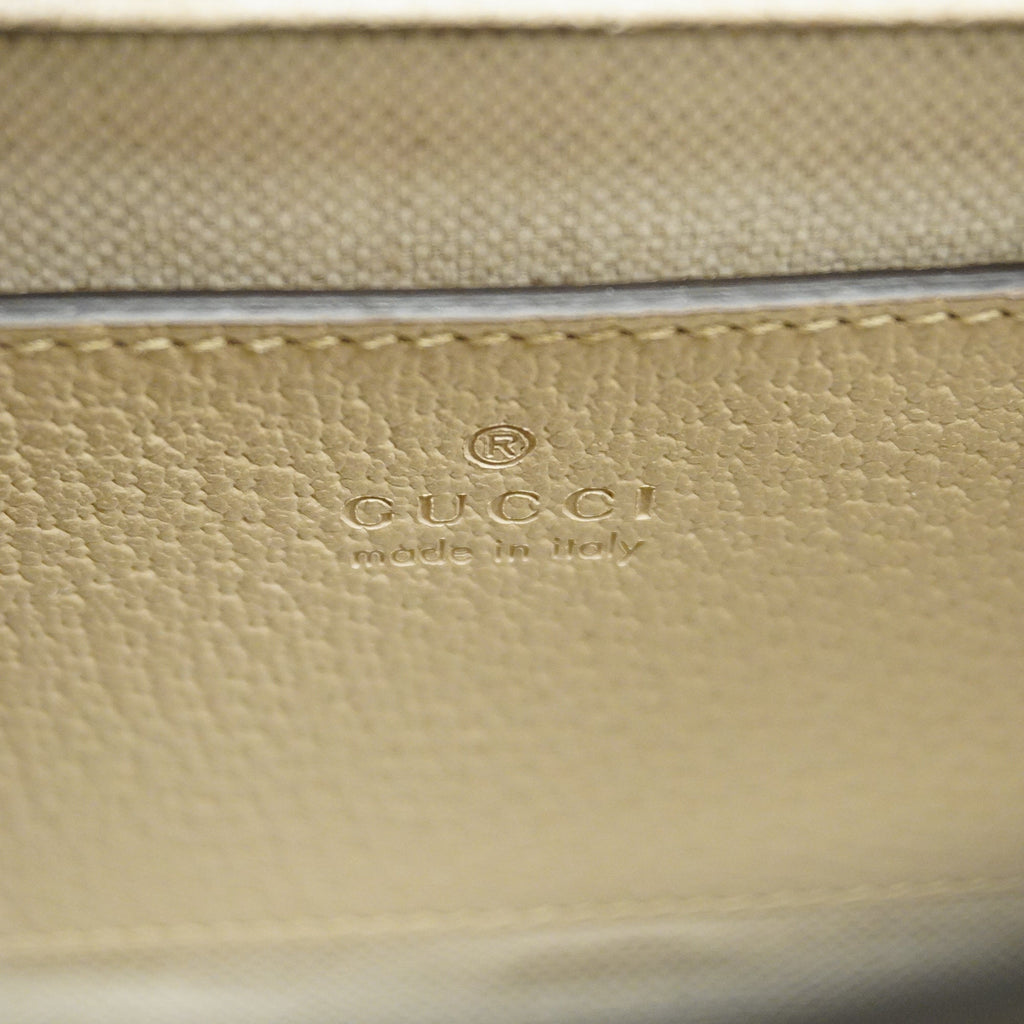 GUCCI  2way Bag Diana 702732 Leather,Canvas Handbag,Shoulder Bag Grayish
