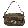 FENDI  Zucca Mamma Bucket Women's Nylon Canvas Handbag Brown