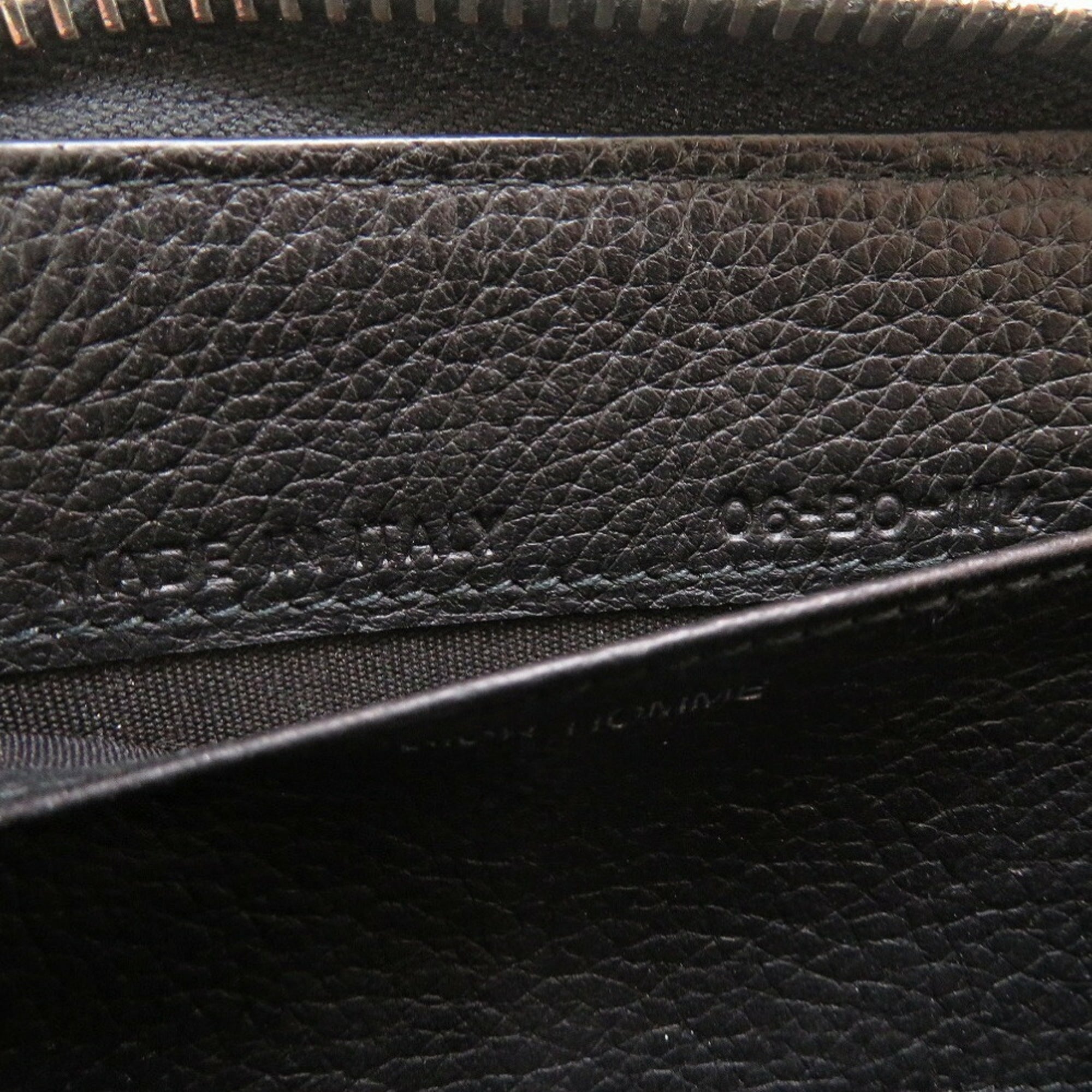 DIOR HOMME Leather Black Men's Round Coin Case