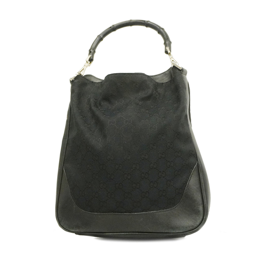 GUCCI  2WAY Bag 001 4058 Women's GG Canvas Handbag Black