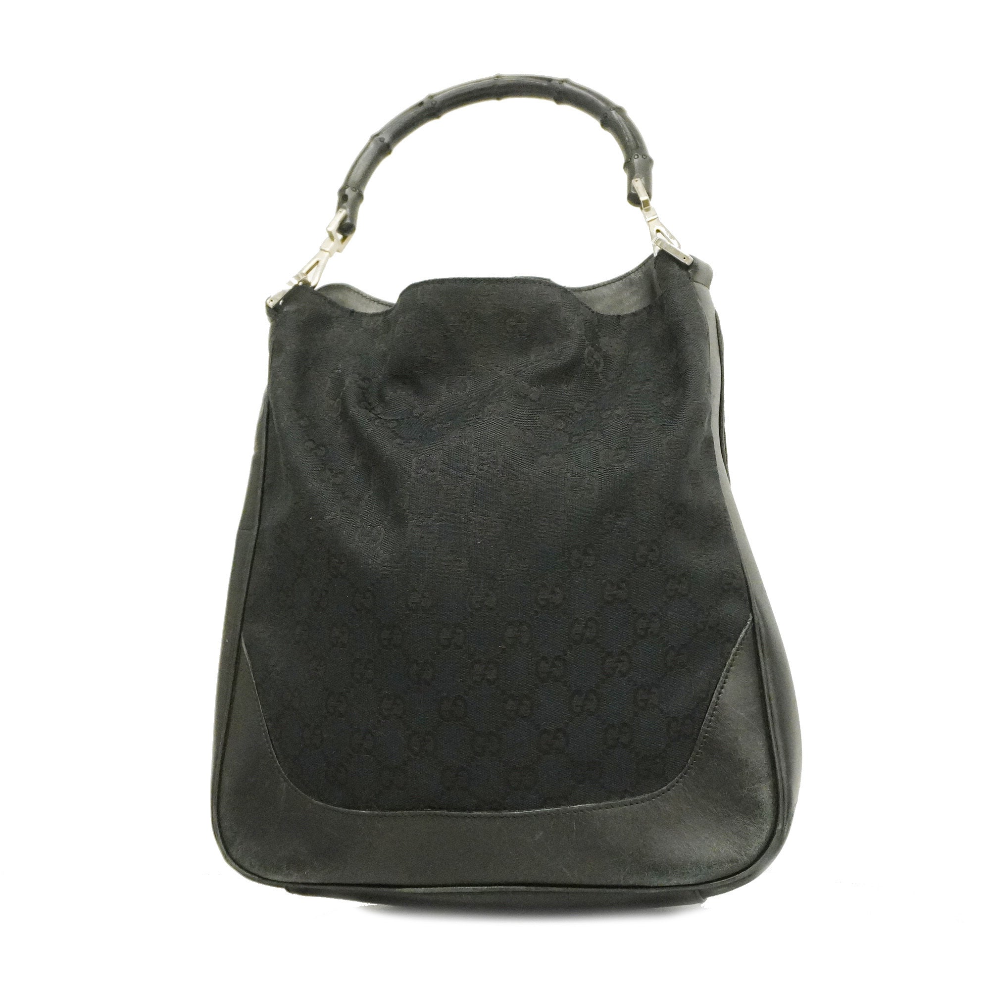GUCCI  2WAY Bag 001 4058 Women's GG Canvas Handbag Black
