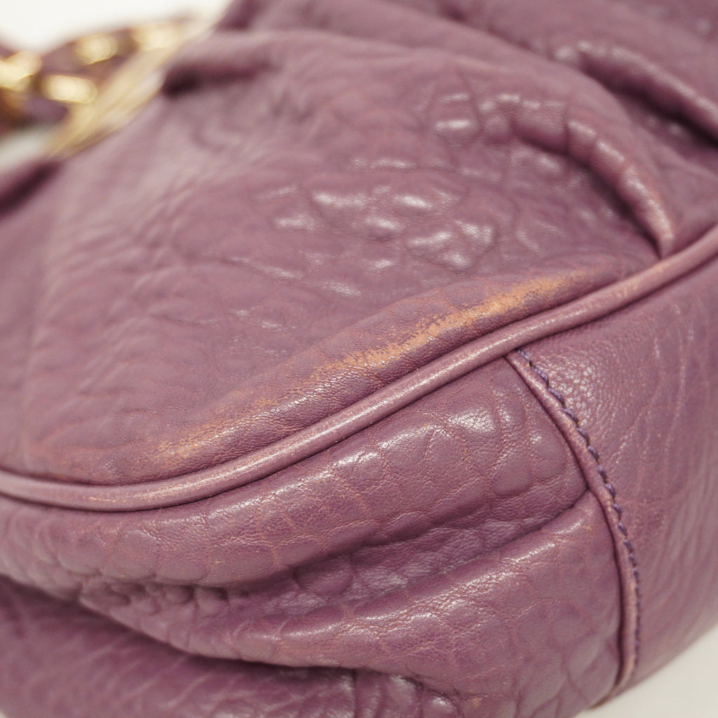 FENDIAuth  Tote Bag Women's Leather Tote Bag Purple