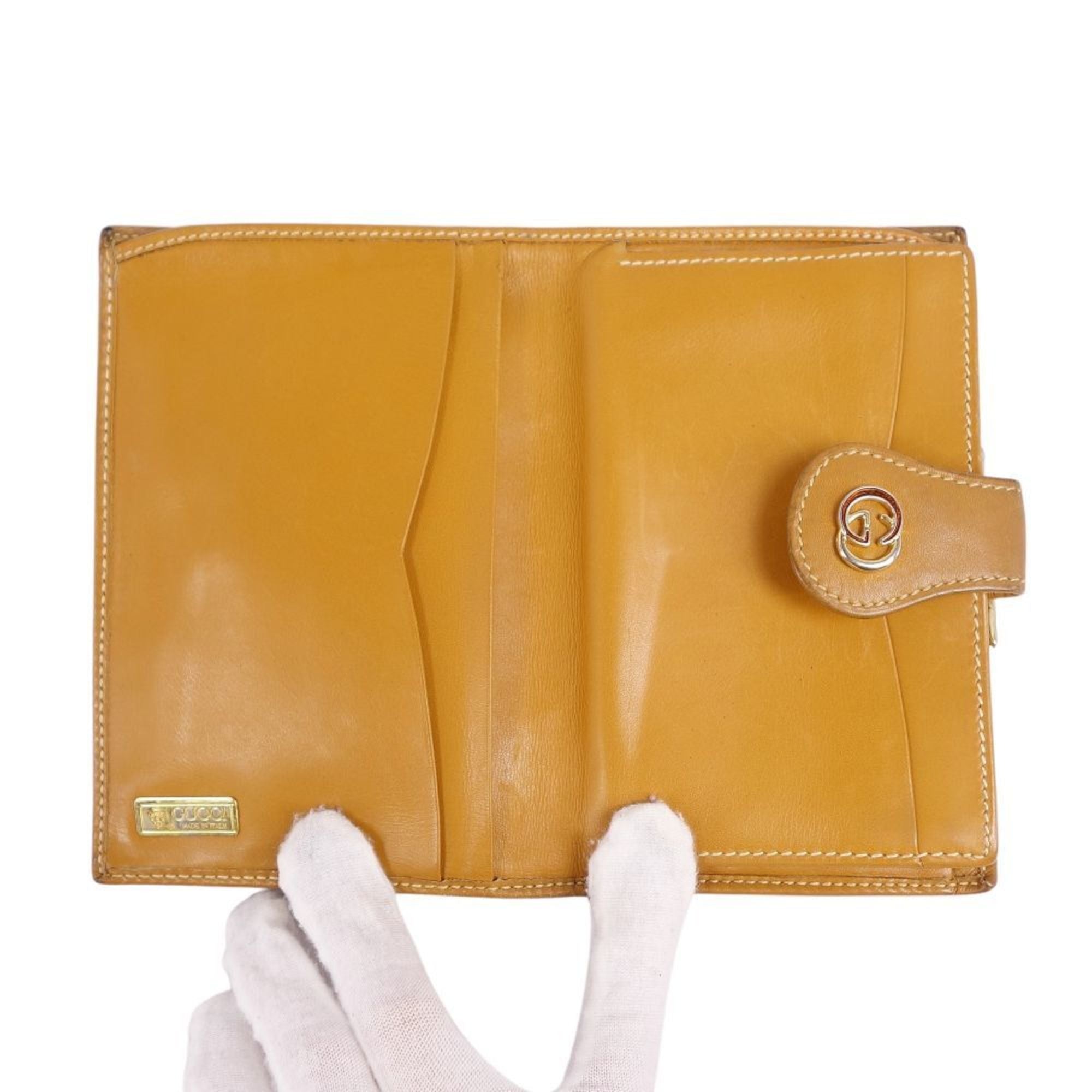 GUCCI Wallet Micro GG Women's Beige