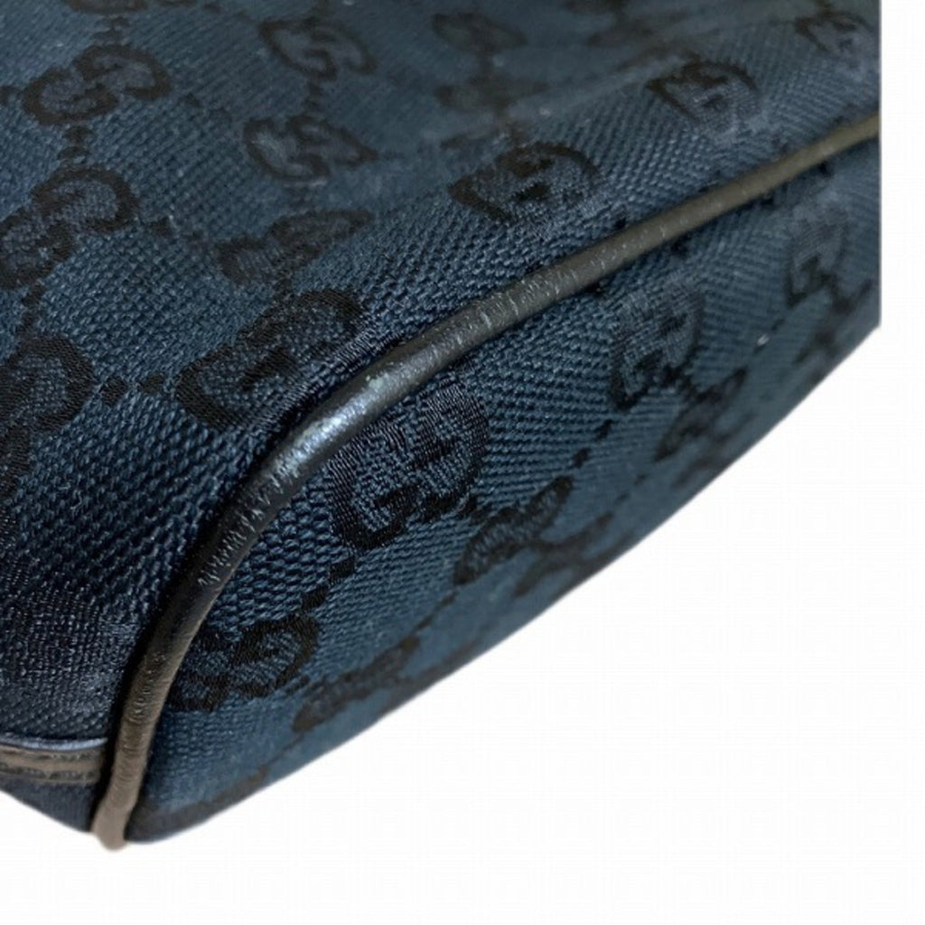 GUCCI GG canvas pattern hand pouch 07198 2123 black bag handbag ladies