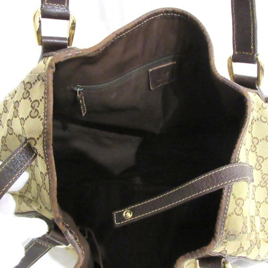 GUCCI GG canvas 130736 brown bag tote ladies