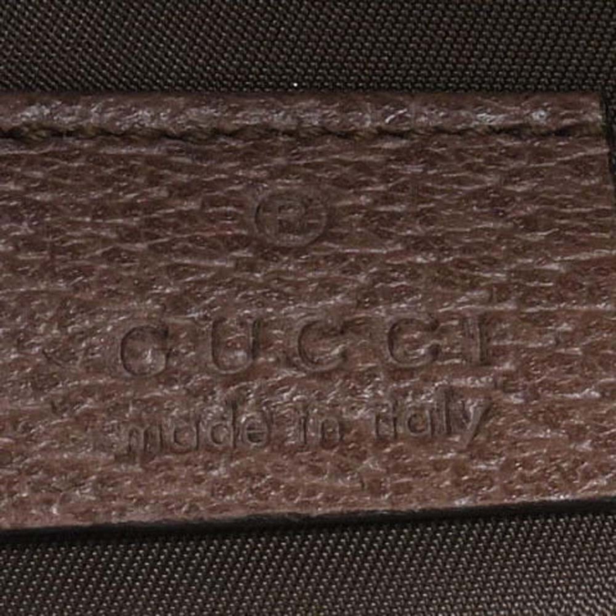 GUCCI Ophidia GG Supreme Tick Case Vanity Bag 611001 Beige Brown Women's