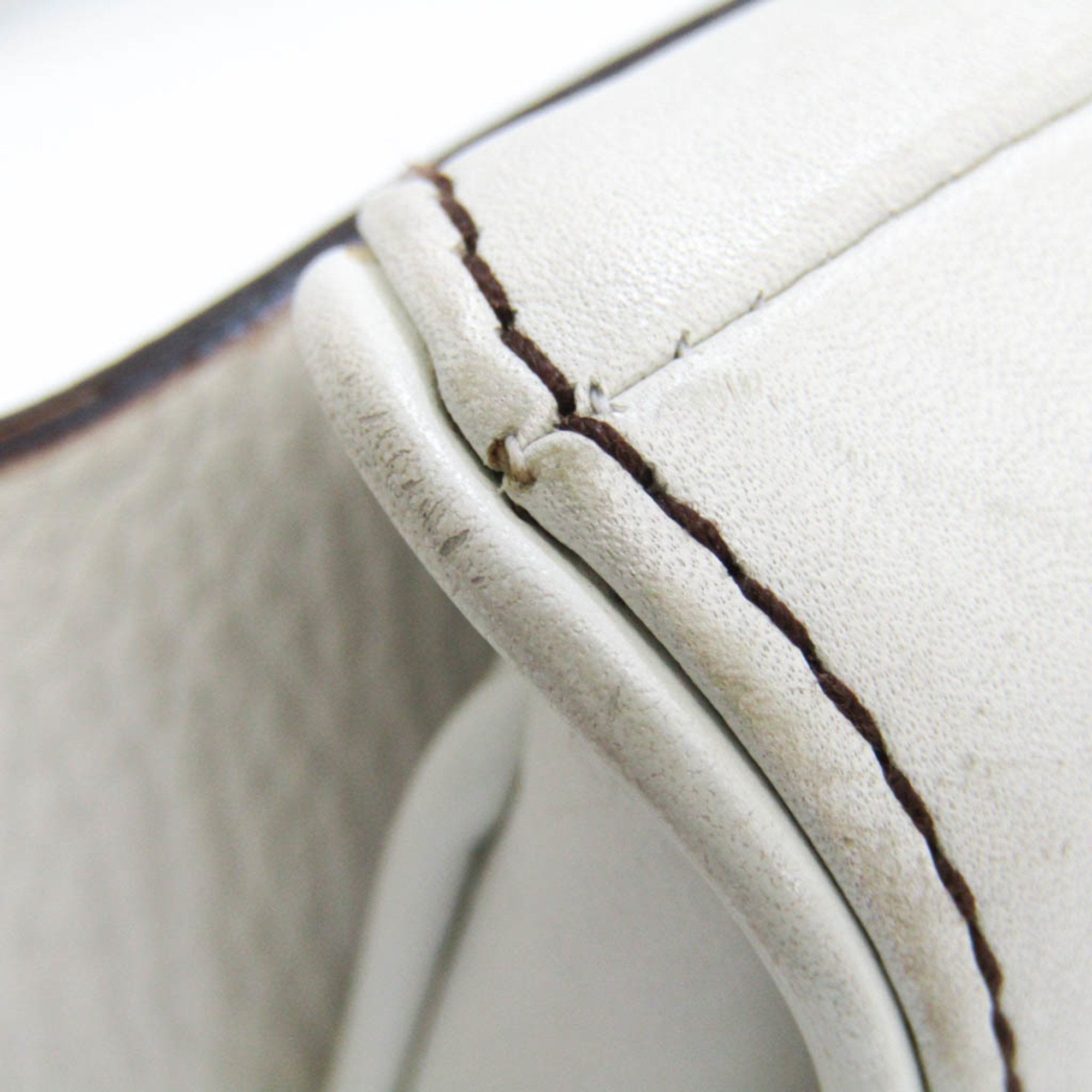 CHRISTIAN DIOR Saddle Bag Women's Leather Fanny Pack White