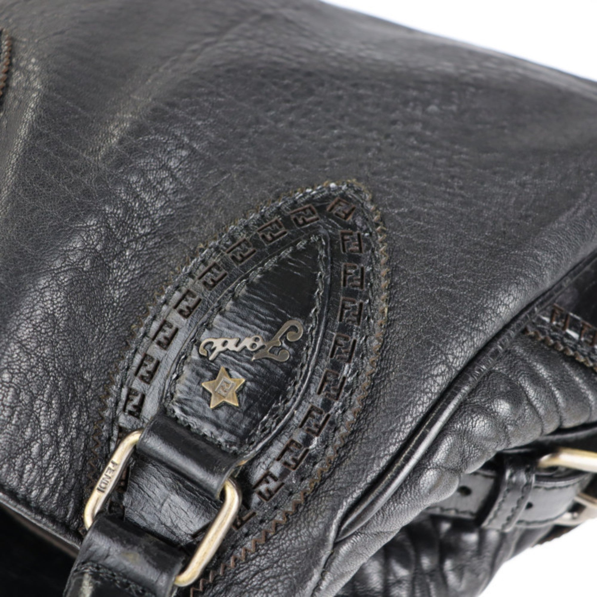 FENDI et Nico handbag 8BN157 nappa leather black