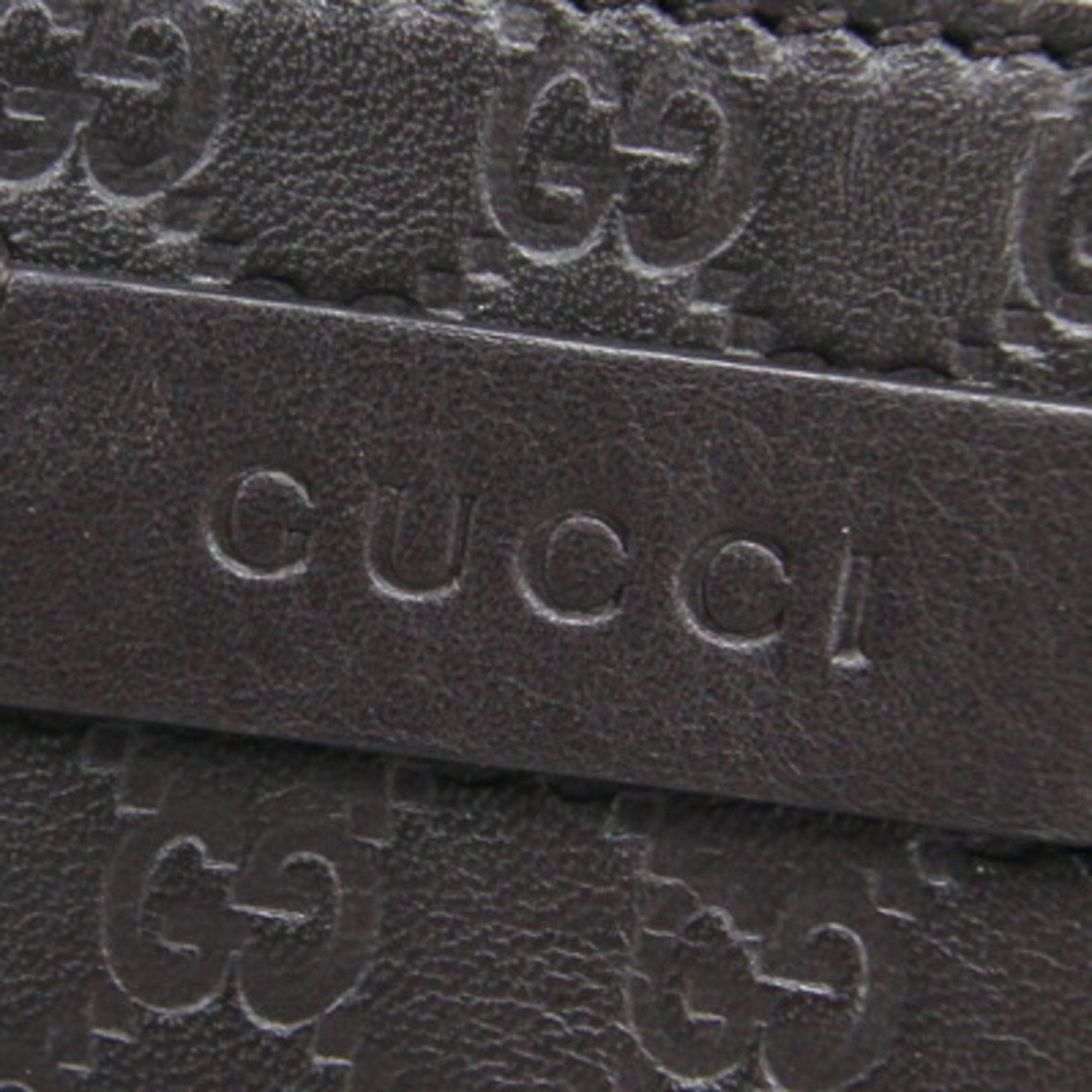 GUCCI Coin Case Micro sima 449896 Brown Leather Purse Holder Wallet Men Women