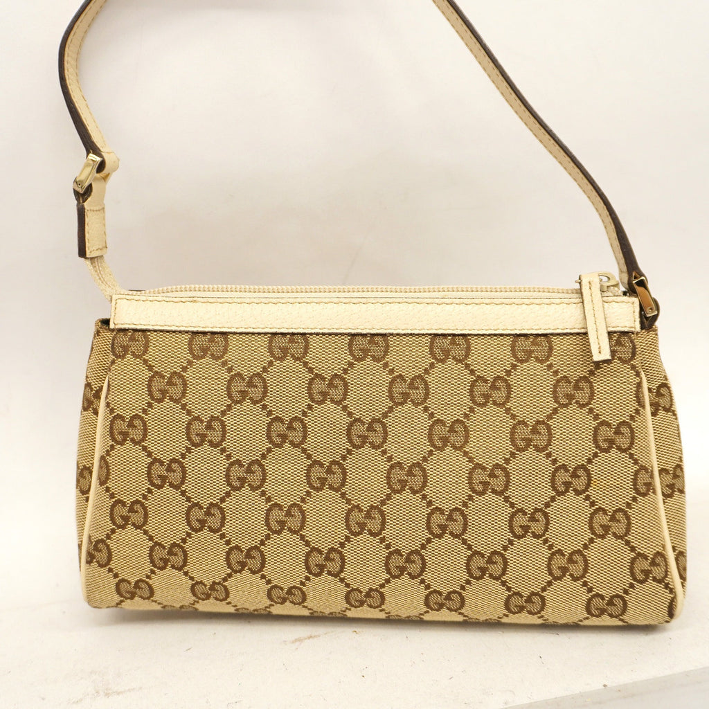 GUCCI  GG Canvas Pouch 145750 Women's Pouch Beige,Ivory