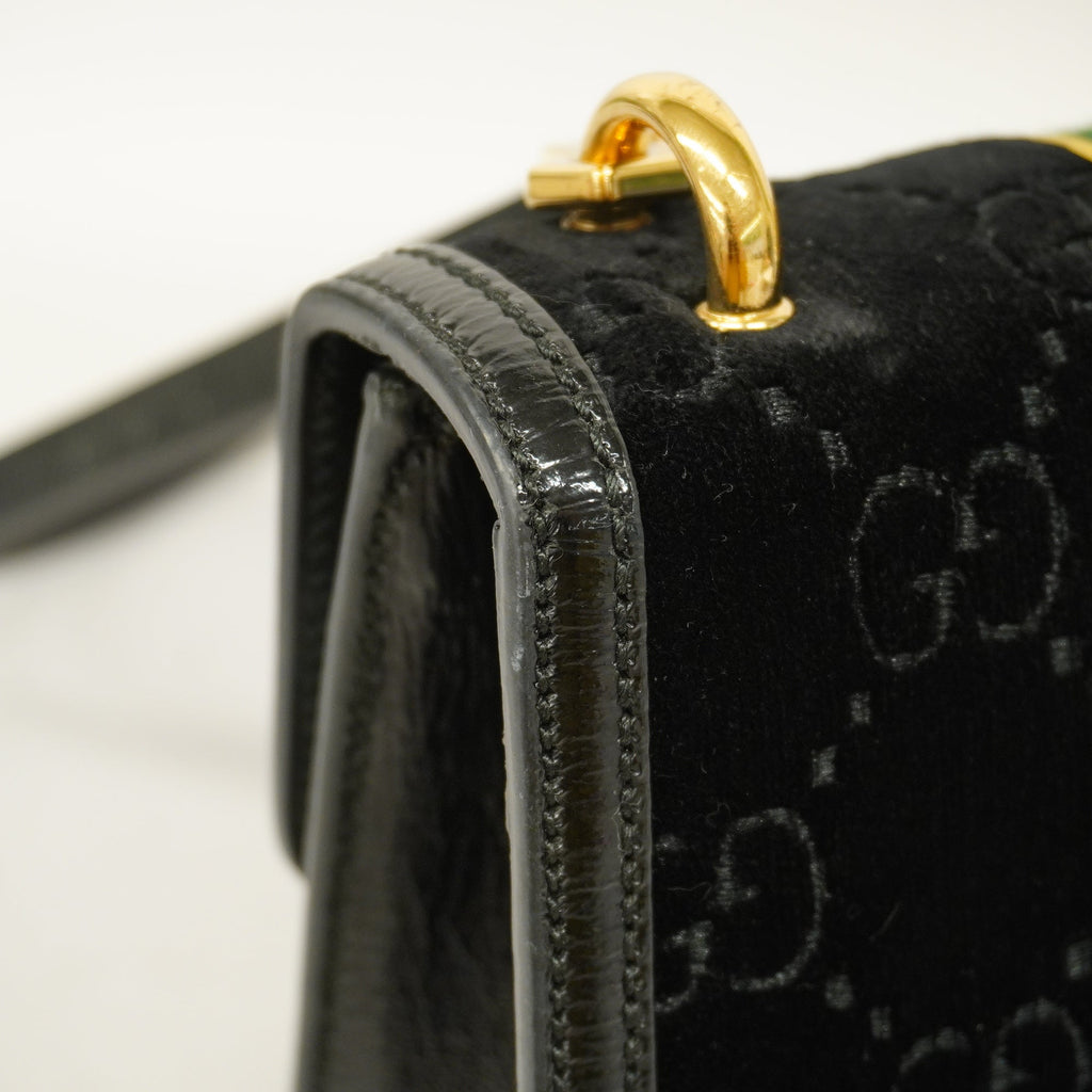 GUCCI  Sylvie 524405 Women's Shoulder Bag Black