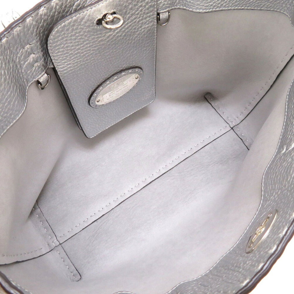 FENDI leather silver 8BH257 tote bag