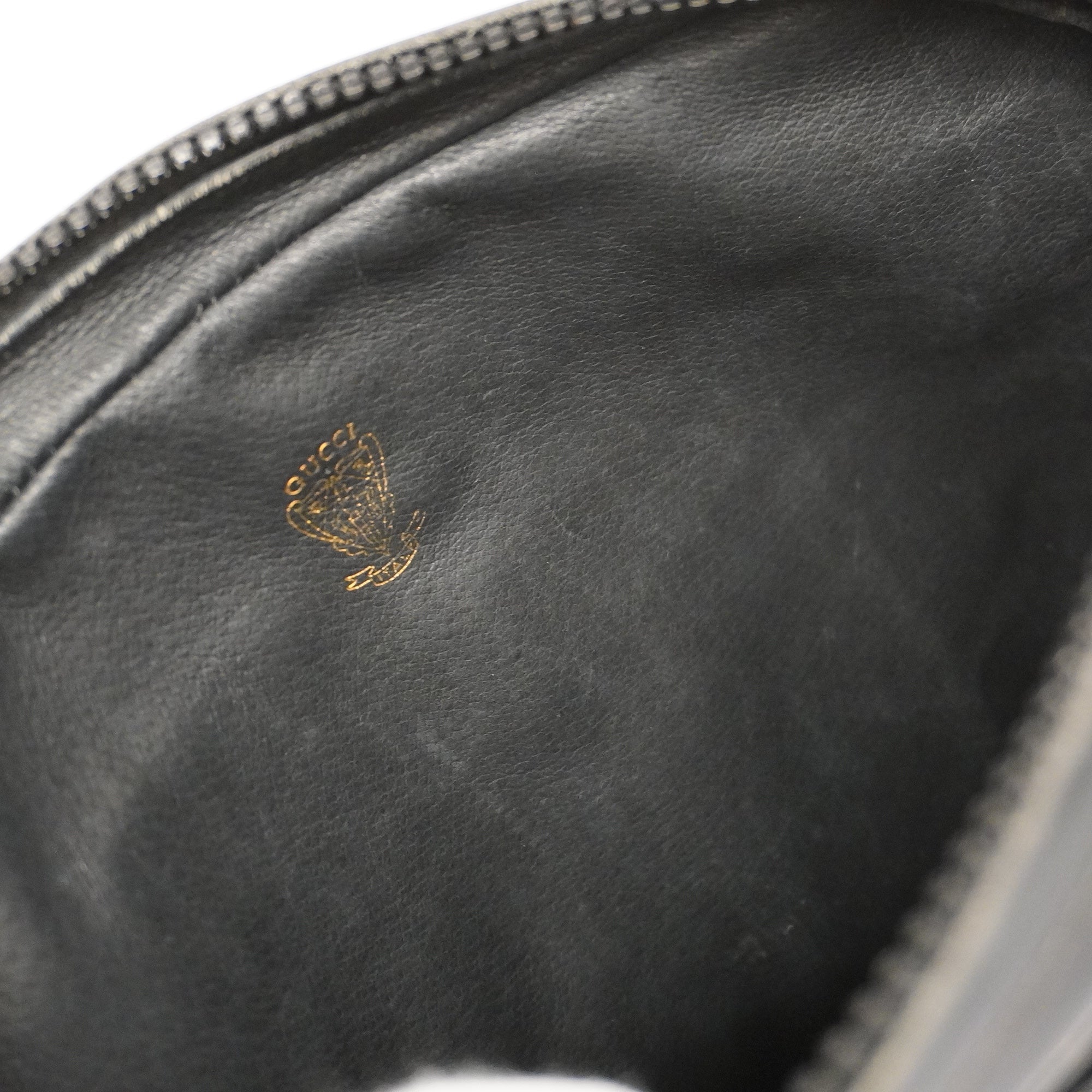 GUCCI  Micro GG 22 001 3100 Women's Canvas,Leather Shoulder Bag Black