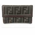 FENDI Zucca pattern 30858 wallet tri-fold men's