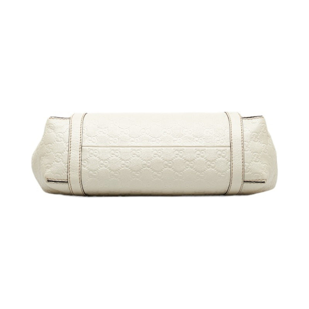GUCCIsima Handbag 233610 White Leather Women's