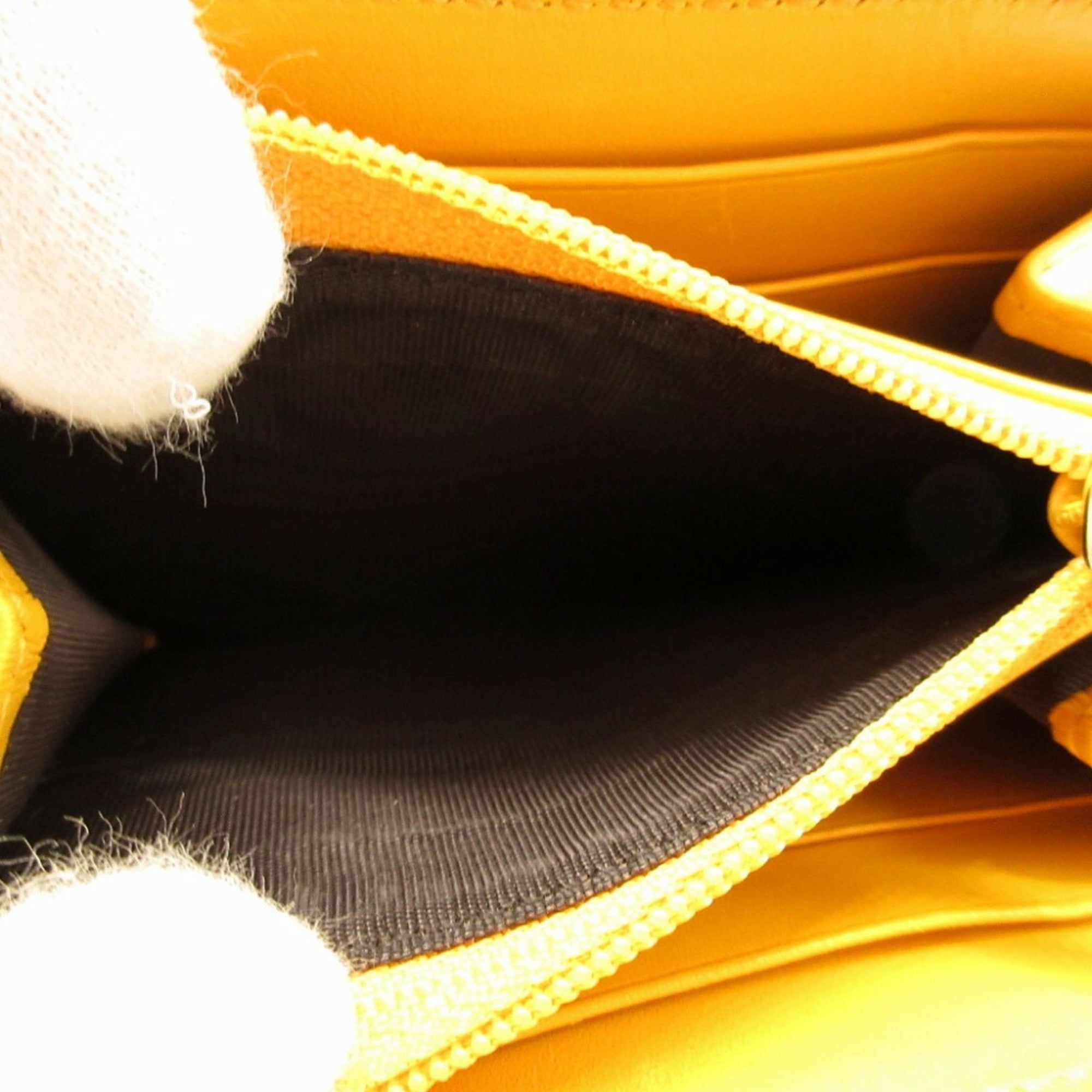 GUCCI Tiamante 354495 Leather Yellow Coin Case Card