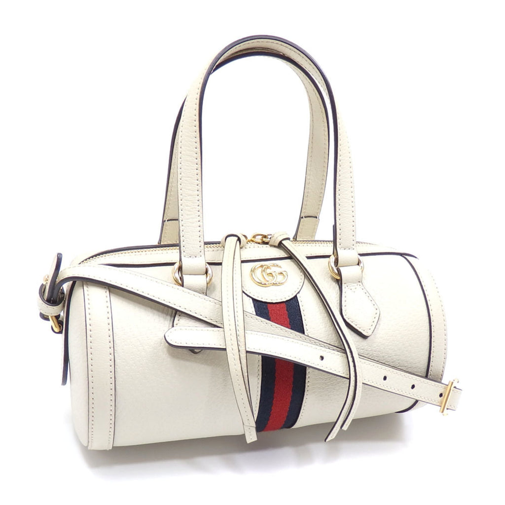 GUCCI handbag ladies off-white leather 602577