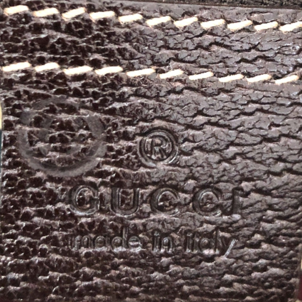 GUCCI shoulder bag GG pattern hand 163288 suede leather brown gold hardware ladies