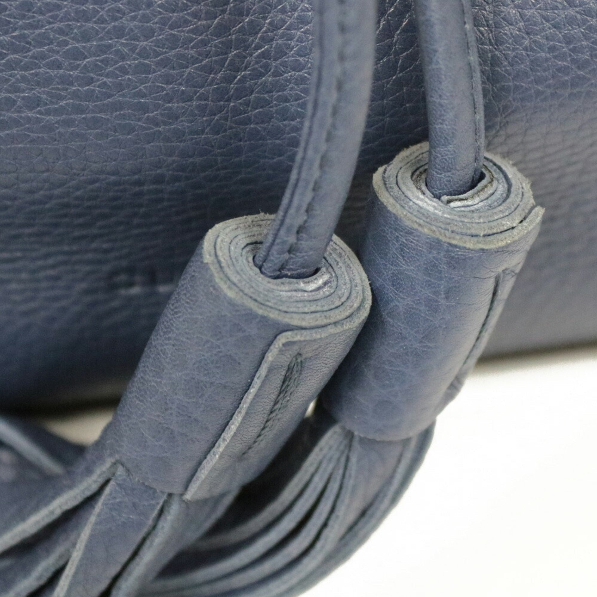 Gucci Handbag Shoulder Bag Chain Bamboo Navy Ladies