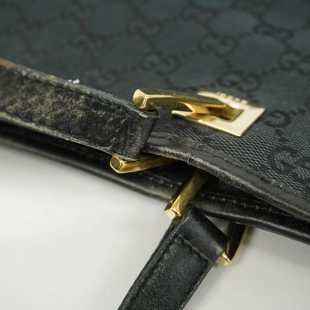 GUCCI  GG Canvas 002 1098 Women's Tote Bag Black