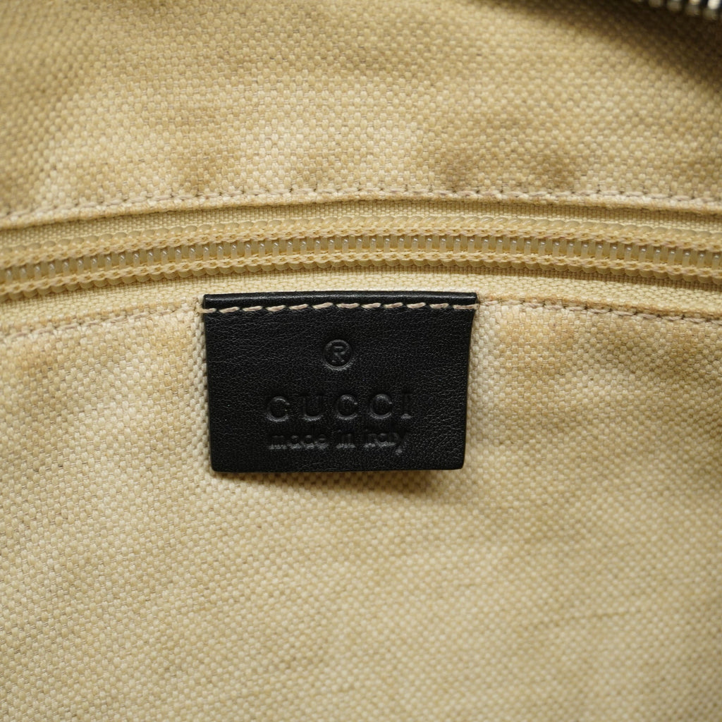 GUCCI  GG Nylon 314529 Nylon,Leather Shoulder Bag Black