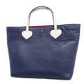 GUCCI  Children 457195 Leather Handbag Navy,White