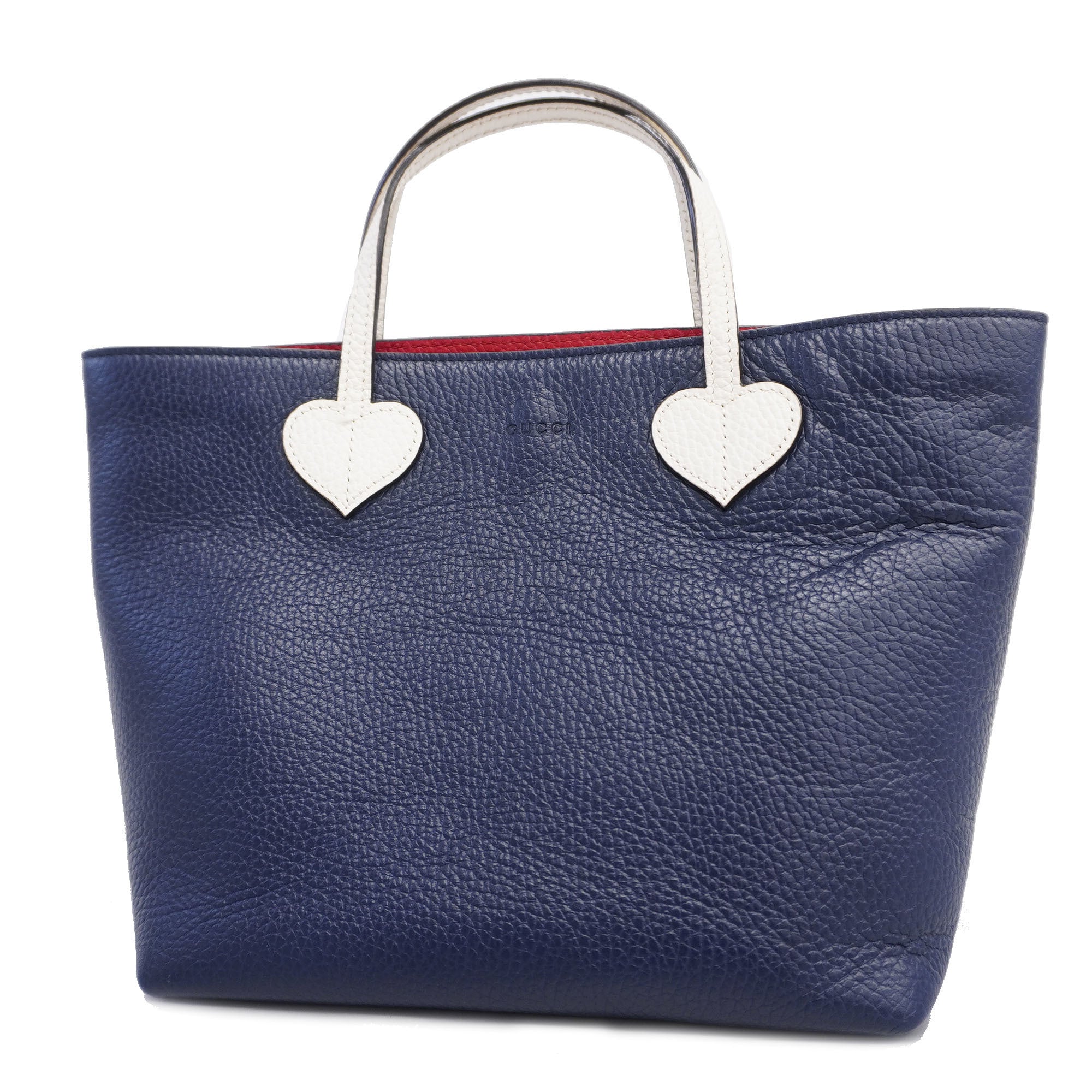GUCCI  Children 457195 Leather Handbag Navy,White