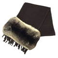 FENDI cashmere fur muffler brown ladies