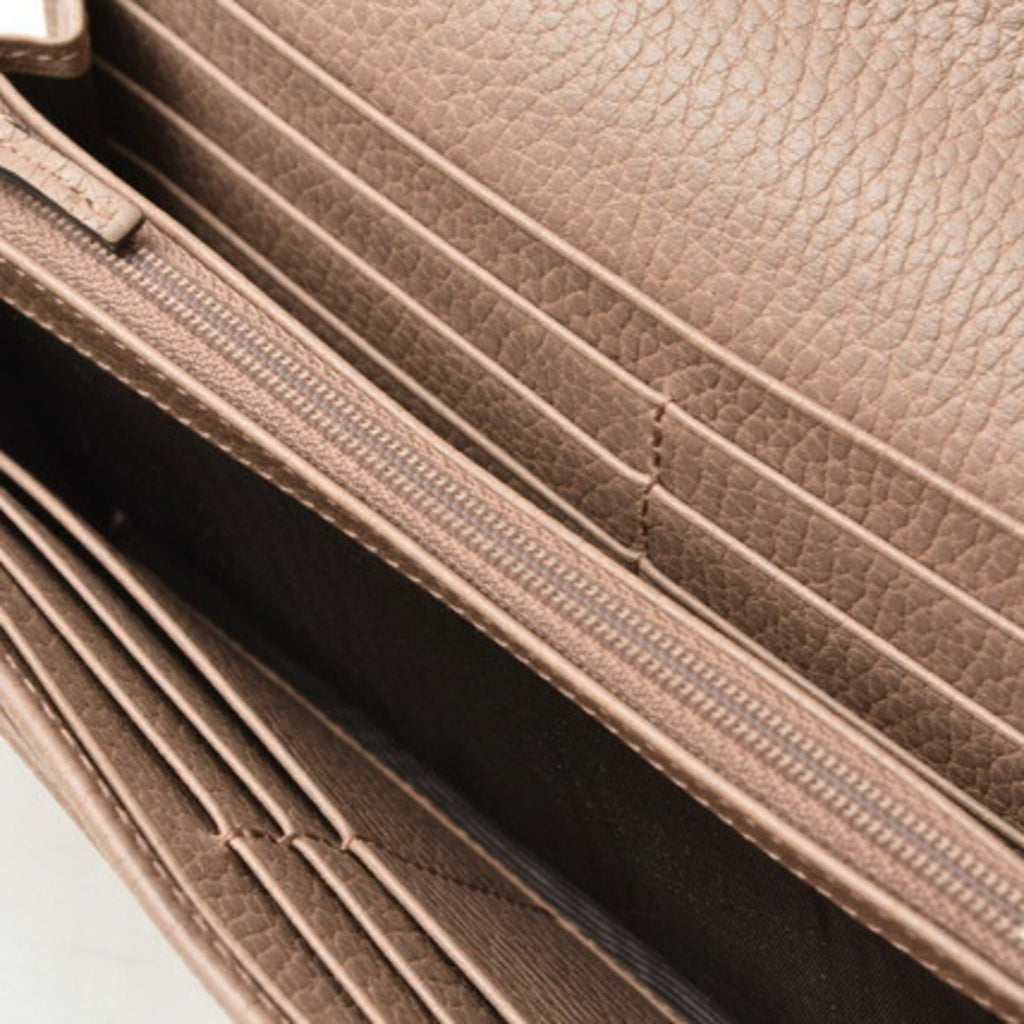 Gucci wallet GUCCI long / 456116CAO0G5729 Petit Marmont Continental Beige Gold