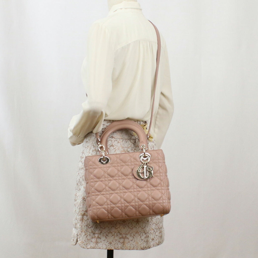 CHRISTIAN DIOR Handbag Lady CAL44550.M50P Leather Ladies