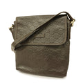 GUCCI  Sima 223666 Women's Leather Shoulder Bag Dark Brown