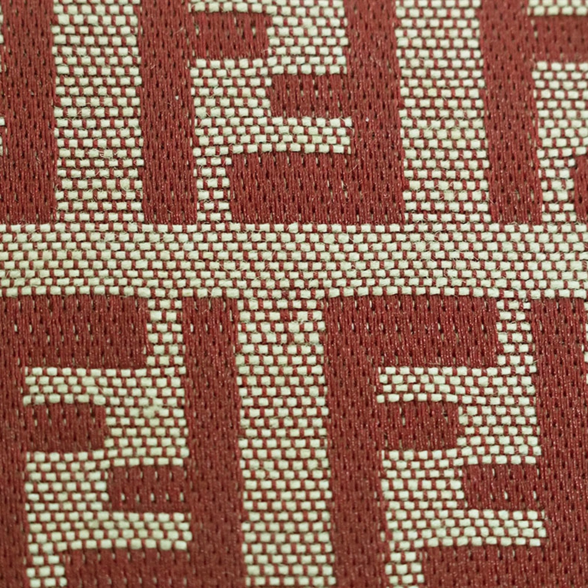 FENDI Zucca Tote Bag Red x Beige Canvas Leather Briefcase Women's