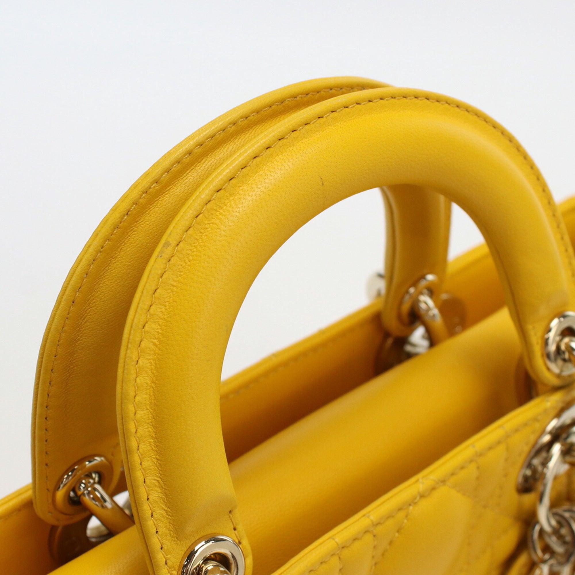 CHRISTIAN DIOR Canage Handbag Lady Lambskin Women's